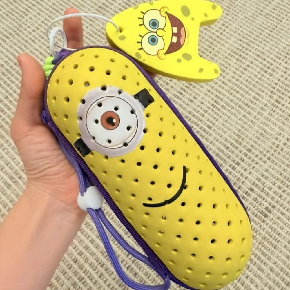 Swimwear Case with Breathable Holes, Round Bearing Box, Anti-scratch Laptop, Waterproof Organizer for Swimming Equipment