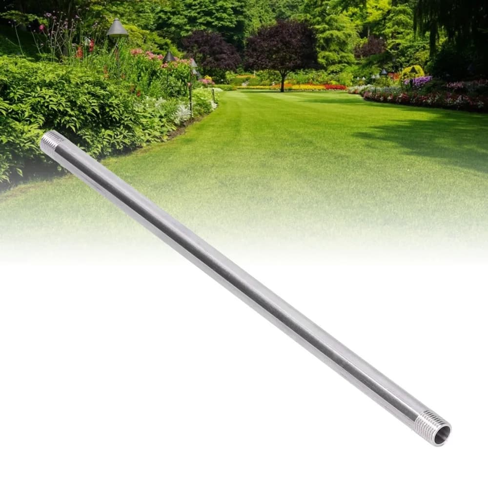Tubo filettato con filettatura maschio G1/4, lunghezza 30 cm, giunto per tubo dell'acqua di facile installazione, tubo di collegamento dell'acqua in acciaio inossidabile 304 color argento