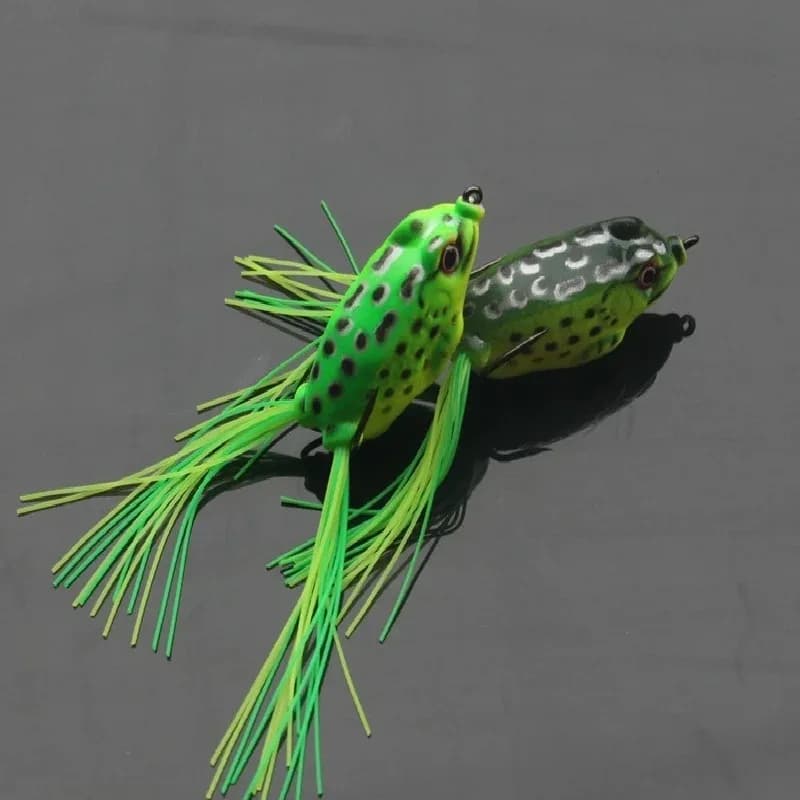 5 pezzi simulato rana rospo esca per pesci morbidi viene fornito con nappe per imitare animali vivi e attirare la preia di pesca all'aperto Go strumento di pesca