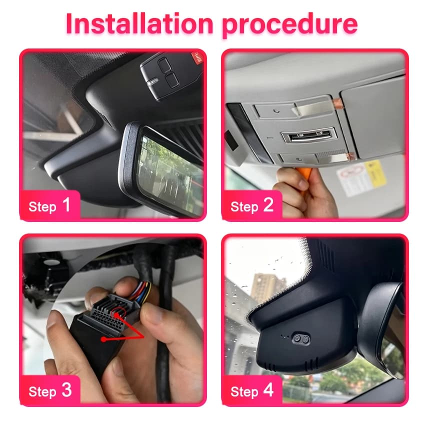 For Land Rover Range Rover Range Rover Sport 2023-2026 Dash Cam Camera DVR 4K UHD Night Vision Wifi Plug And Play Video Recorder