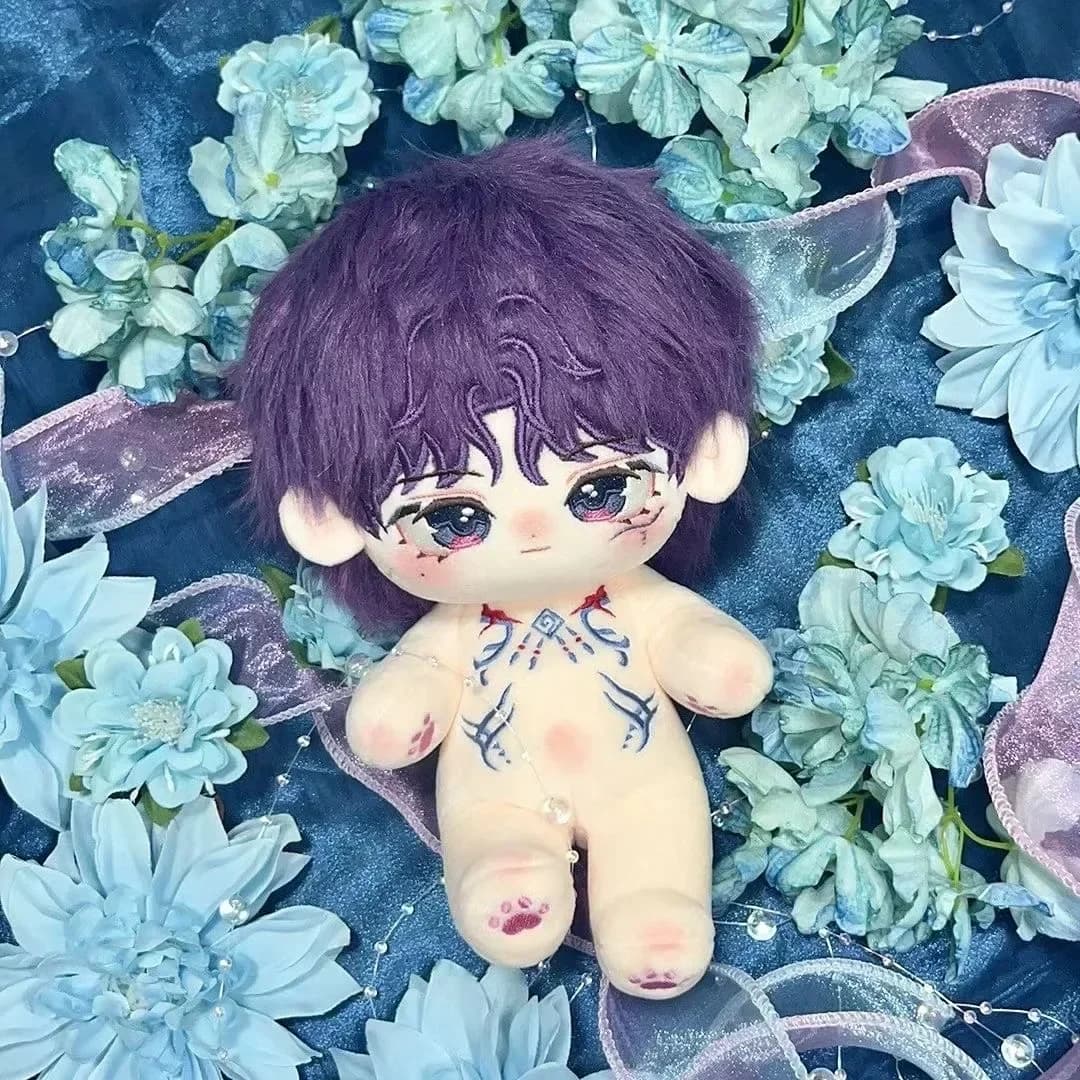 Farcito 20 cm Gioco Love and Deepspace Qi Yu Kawaii Cosplay Morbido Peluche Corpo della bambola con scheletro Anime Peluche Figure giocattolo Regalo