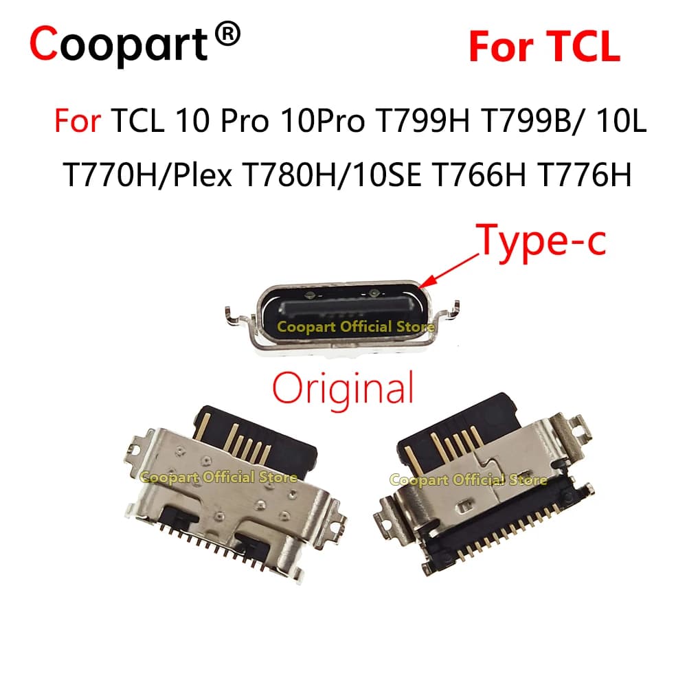 2-100 pz per TCL 10 Pro T799H T799B/10L T770H 8491X/Plex T780H/10SE T766H T776H connettore del caricatore della spina della porta di ricarica del Dock USB