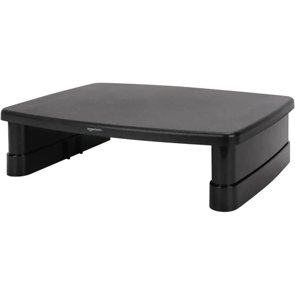 Supporto per Monitor Regolabile in Altezza con Organizer, Accessorio da Scrivania Multifunzionale per Ridurre la Tensione del Collo - Monitor