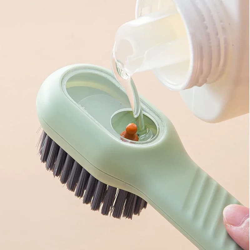 CANBOUN Spazzola per pulizia automatica con aggiunta di liquidi Set di gadget Spazzola per scarpe liquida multifunzionale Brus per pulizia a setole morbide per uso domestico