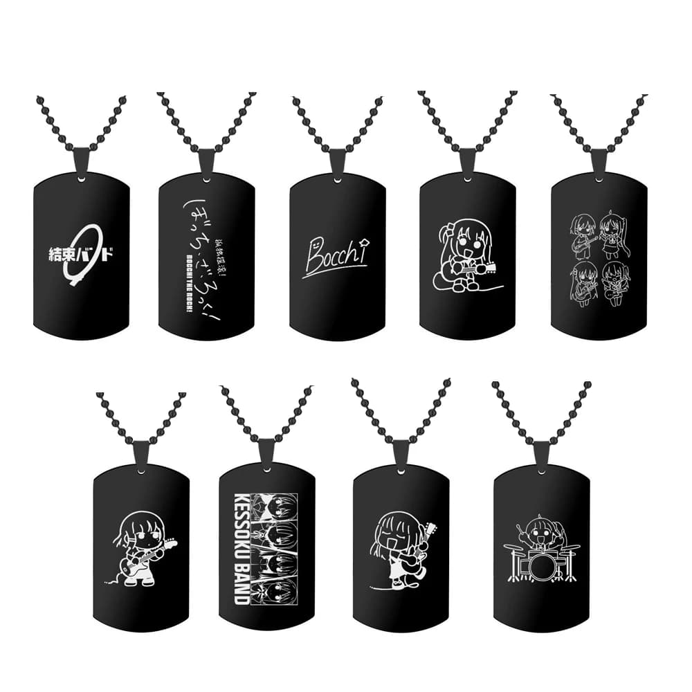Anime BOCCHI THE ROCK! Necklace Gotou Hitori Ijichi Nijika Yamada Ryo Cosplay Prop Guitar Pick Pendant Accessories Xmas Gift