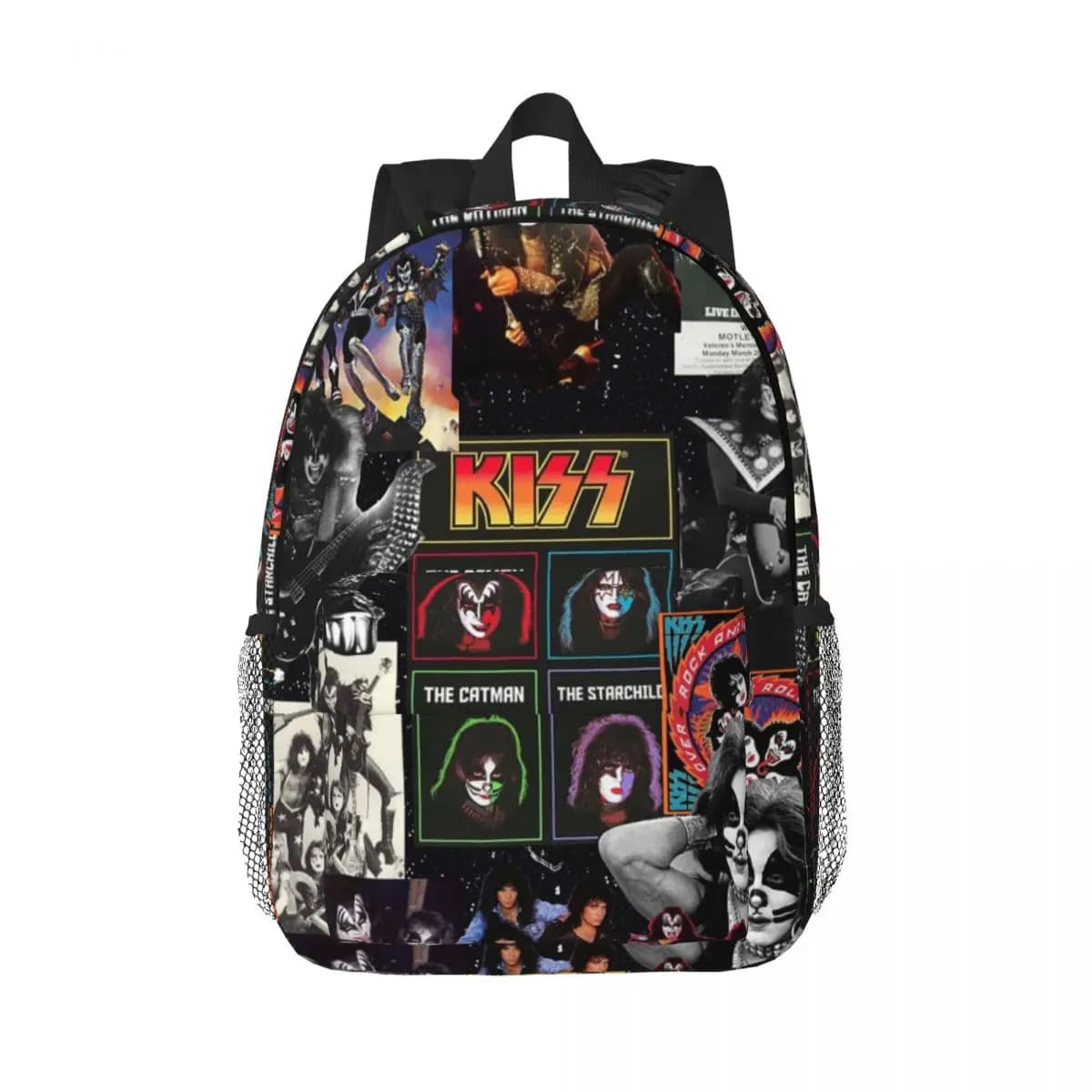 Zaino Heavy Metal Rock Music Band Kiss Vendita calda Zaino Ragazzi Ragazze BookBag Borse a tracolla per uomo Donna Borsa da scuola per bambini