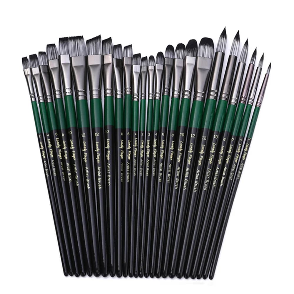 5/6/24pcs Artist Paint Brushes Set Artist Paintbrushes For Acrylic Oil Watercolor Acrylic Painting For Body Face Rock Canvas