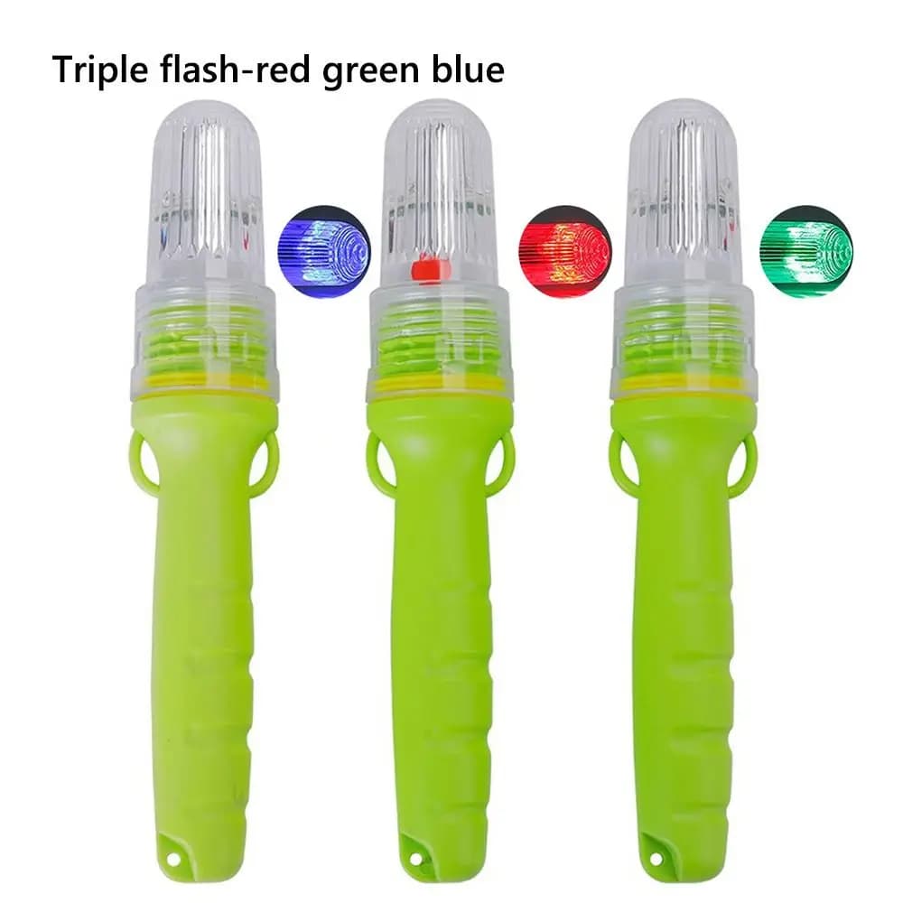 Luce da pesca a LED galleggiante Lampada da pesca a LED impermeabile controllata dalla luce Spia flash a rete Lampada doppio flash