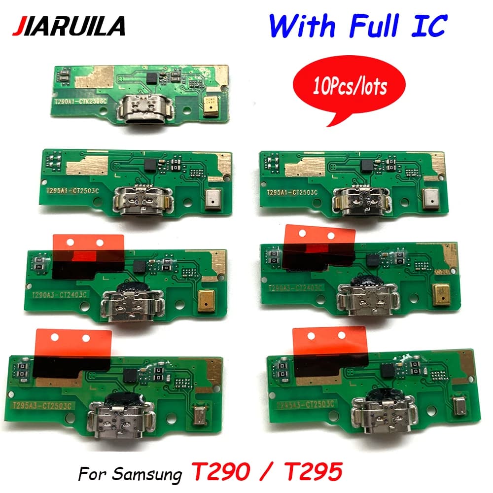 10 pezzi, cavo flessibile per porta di ricarica USB con microfono di ricambio per Samsung Tab A 8.0 2019 T290 T290 T295