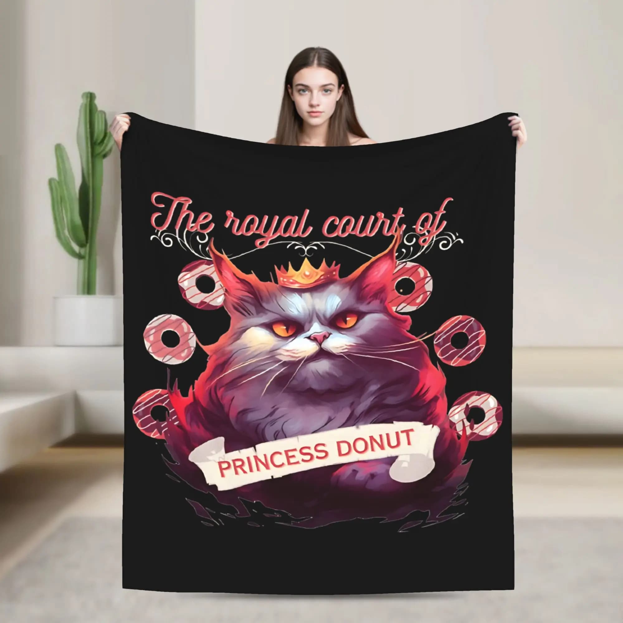 Coperta in flanella Princess Donut Dungeon Crawler Carl, fantastica e calda, ideale per tutte le stagioni.