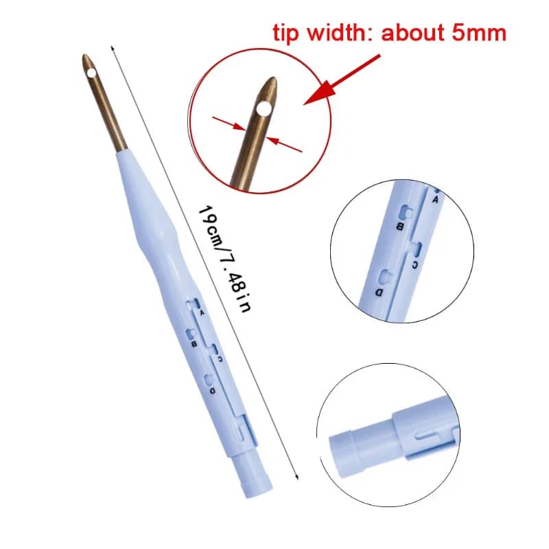 Ricamo per maglieria Poke Pin Pen Kit Strumento di cucitura Punch Needle Magic Ricamo Needle Pen Strumenti di cucitura per maglieria fai da te