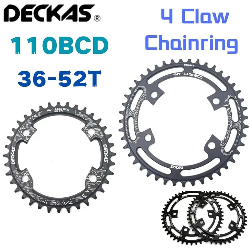 DECKAS 110BCD 4 artiglio corona bici da strada stretta corona larga 36-52T forShimano R7000 R8000 R9100 R9000 4700 5800 6800