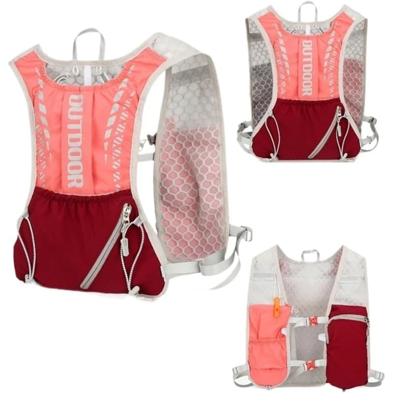 WOOJACK Ultra-Light Running Vest Backpack Men Women Hydration Pack Trail Running Cycling Bag for Hiking Outdoor Sports (Pink)
