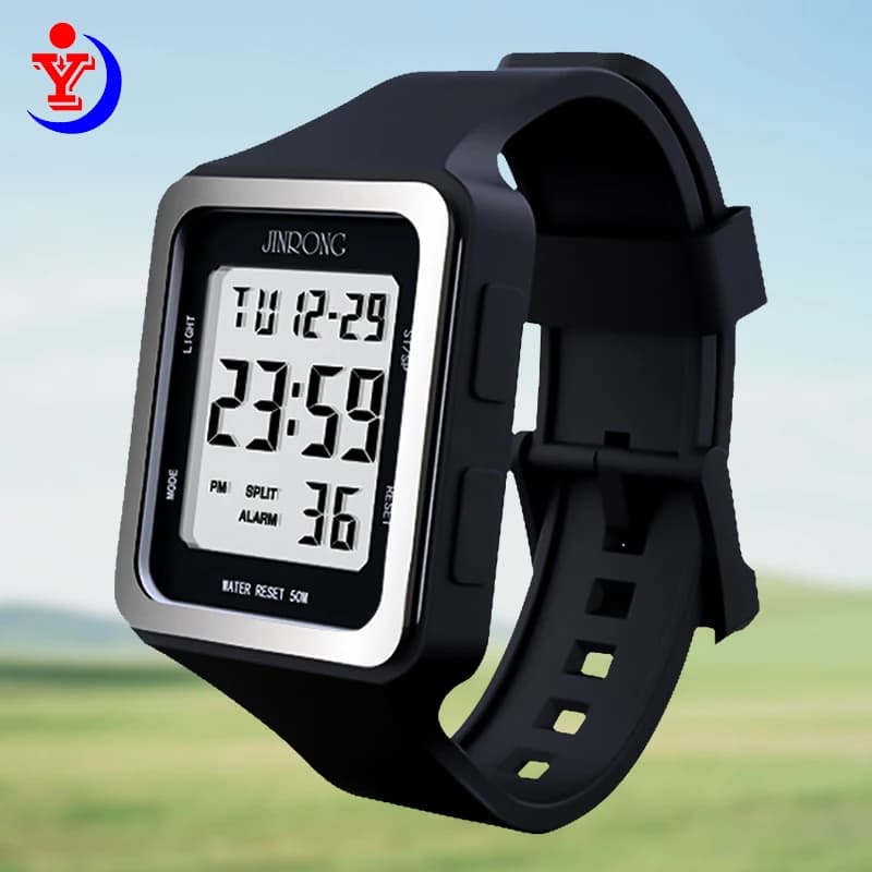 Orologio sportivo da donna, orologio digitale sportivo, impermeabile 50M, ampio display digitale, quadrante quadrato