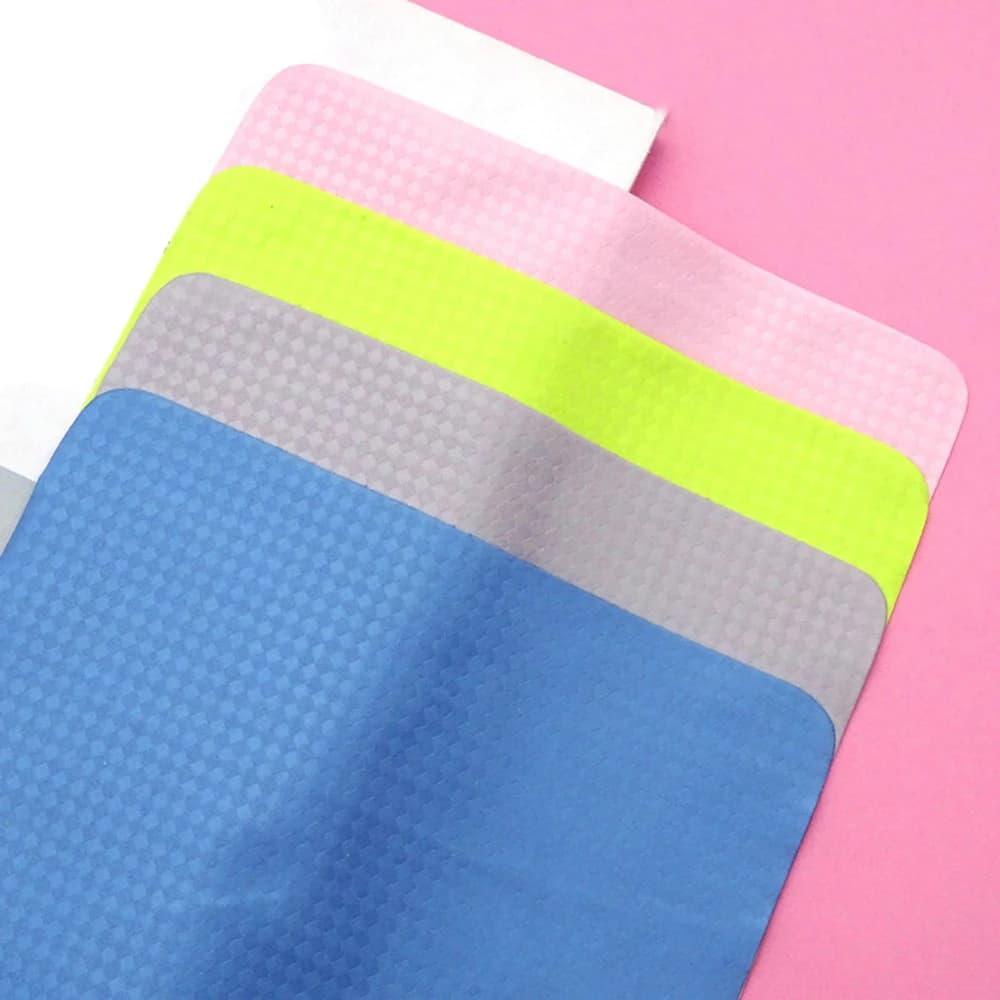 100 pz 230gsm Ago 1 Occhiali Panno Per La Pulizia Occhiali Detergente Per Lenti Wipe Grid Lucky Cloud Velluto Finto In Microfibra Panno Coloful