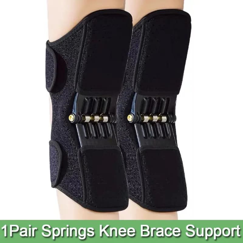 1 paio di ginocchia stabilizzatore tutore regolabile traspirante caricato a molla ginocchiera caricata a molla ginocchiera stabilizzatrice per ginocchio