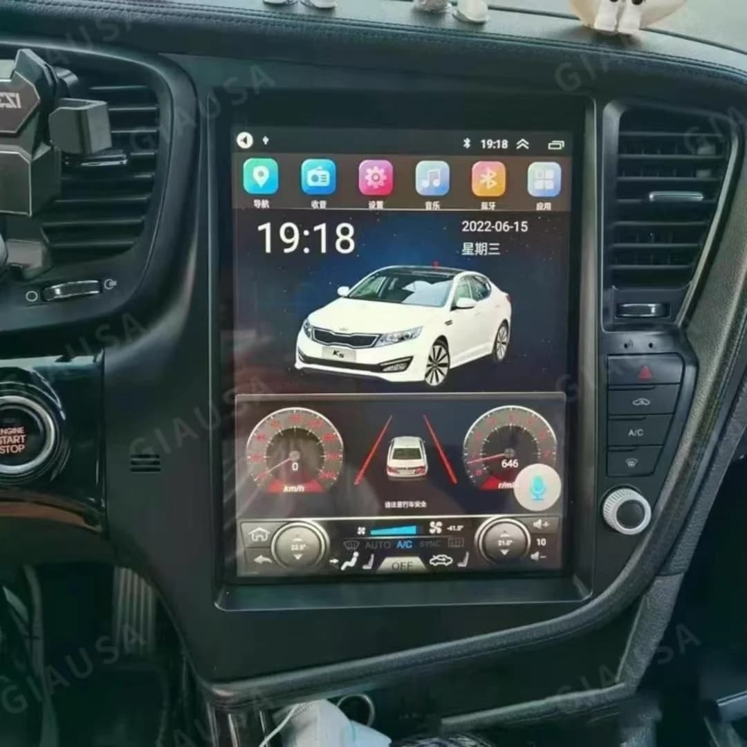 Wireless CarPlay Per Kia Optima K5 2011-2015 Autoradio Multimediale Android13 Auto Radio Schermo Lettore di Navigazione GPS Bluetooth 5G