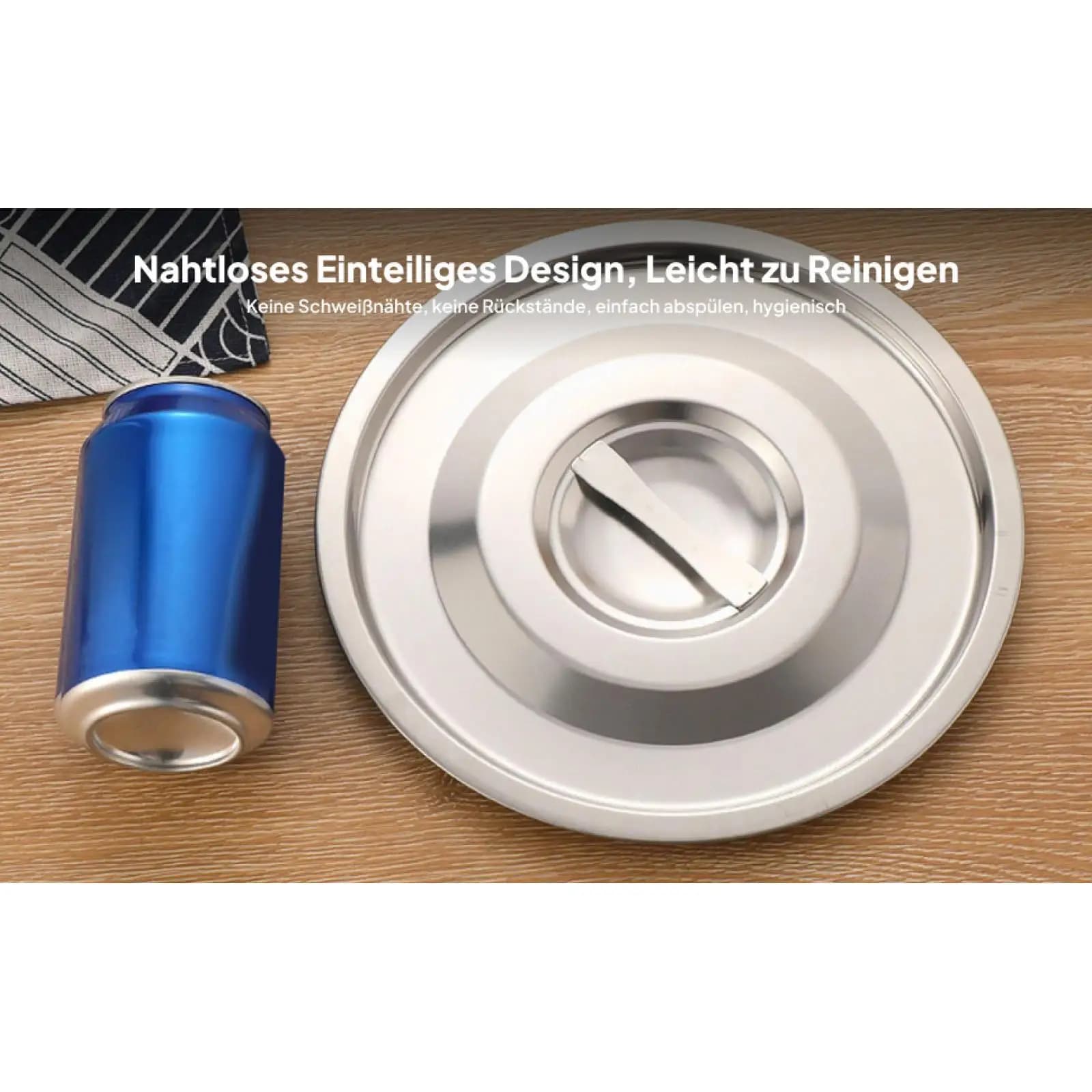 Coperchio Ergonomico in Acciaio Inox per Pentole e Padelle, Anti-Schizzi per Friggitrici, Casseruole e Pentoloni