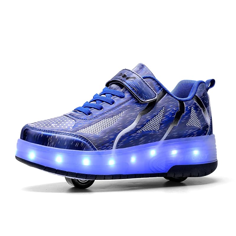 2026 Universal Rechargeable Invisible Wheel Adult Ice Skates Summer Double Rubber Upper Roller Shoes Men Women Kids' Sport Shoes