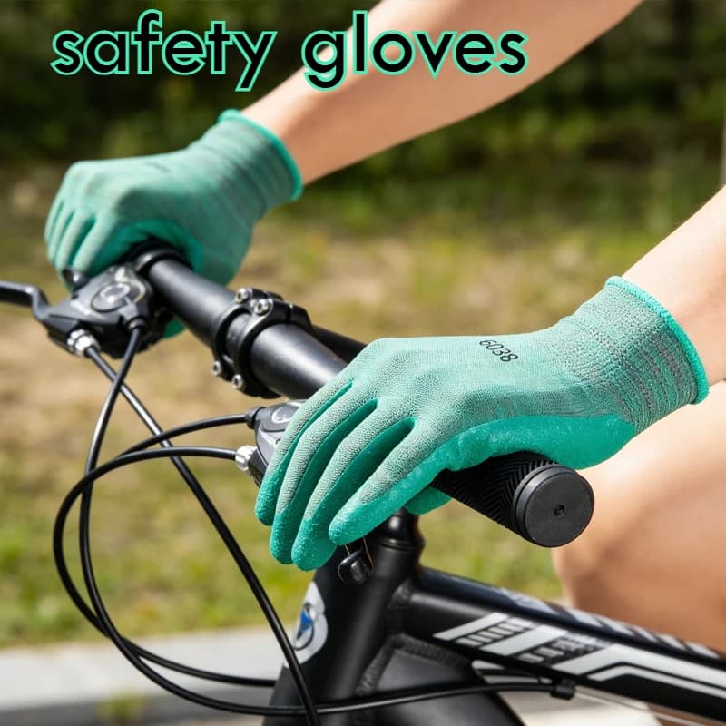 12 guanti protettivi per ciclismo all'aperto, guanti per arrampicata e corsa, guanti per la pulizia della casa, accessori protettivi per la casa