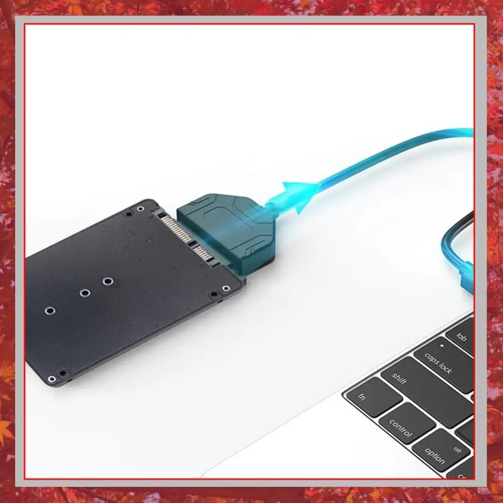 Adattatore SATA3.0 6Gbps da M.2 NGFF SSD a SATA3, Scheda Adattatore per Disco Rigido Esterno M2 NGFF SSD a SATA3.0