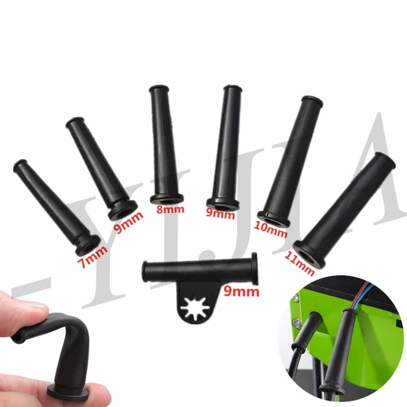 5 pz 9/10/12mm Filo di Gomma Protezione Manicotto del Cavo Boot Copertura Per Smerigliatrice Angolare Trapano Elettrico Cavo Filo Collegare protezione