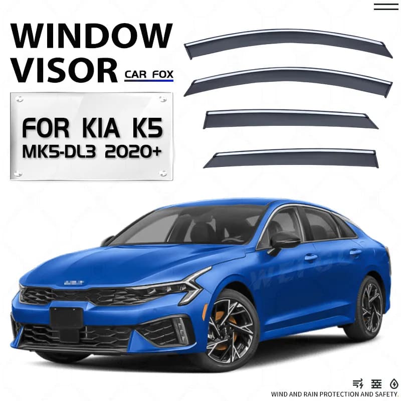 Per K5 Magentis Optima Lotze: Deflettori Parasole per Finestrini Auto, Protezioni Antipioggia e Antivento, Accessori Auto, Styling Auto