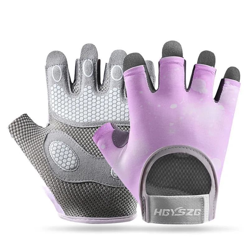 Gym Gloves for men and women, without fingers, for cycling, weight lifting, anti-slip, anti-sweet, breathable, for exercise with barbell