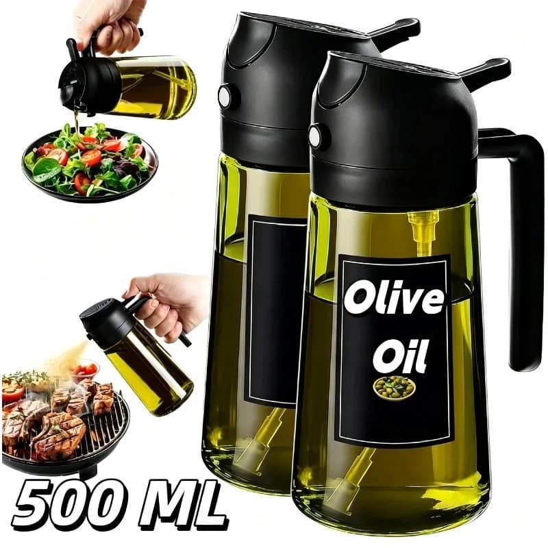 Olyva Oil Dispenser for Kitchen Accessories, Olyva Oil Sprayer for Air Fryer, Dark Green