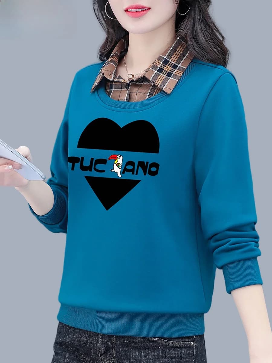 TUCANO Mo Two-Piece Hoodie Women's Casual Collar Midlife Mom Faionable Spring Autumn New Sle Comfortable Top