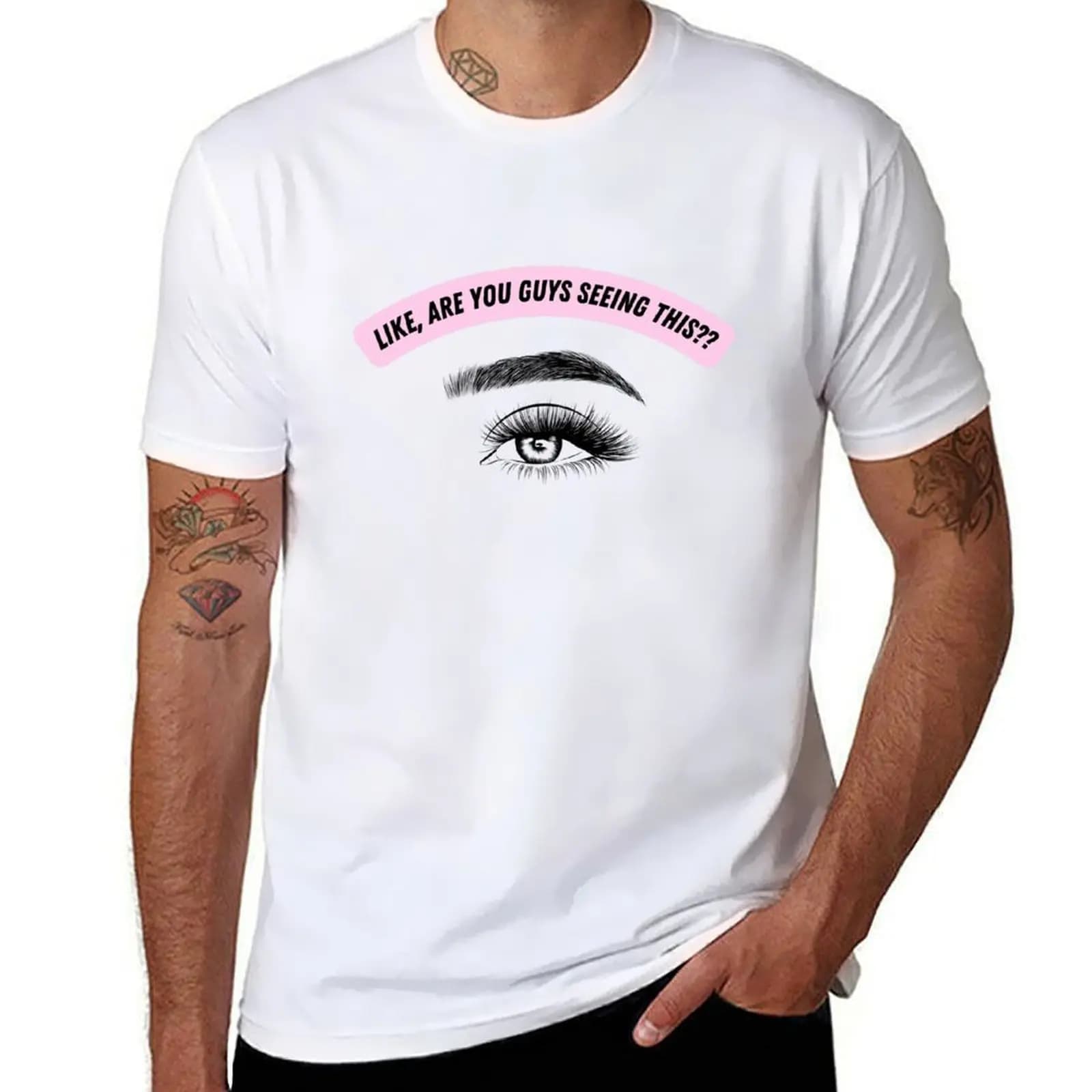 T-shirt Mascara Drama alla moda, casual, a maniche corte