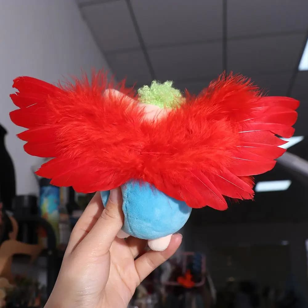 Simpatica bambola di cotone con ala ripiena di peluche Bella Corea Kpop Idol bambola di peluche con ala giocattolo di stoffa di bambola di cotone morbido per ragazze