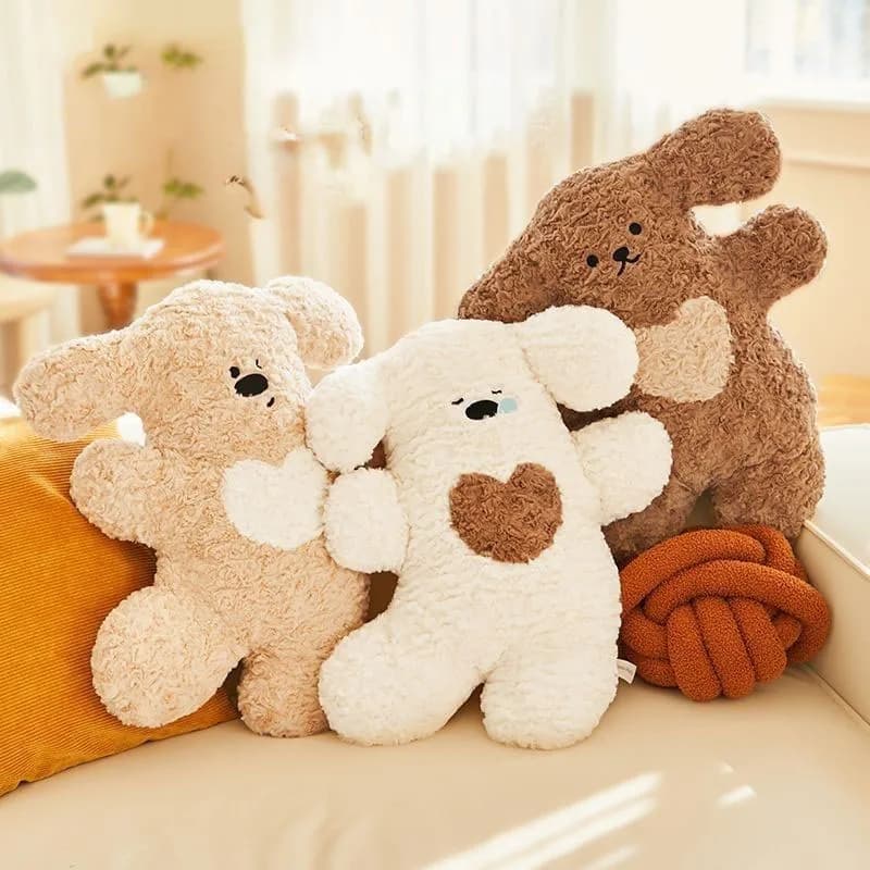 Cuscini in Peluche a Forma di Cane Cartone Animato, Morbidi e Soffici, Animali di Peluche Imbottiti, Cuscini Decorativi Accoglienti per Divano e Letto, Comodi Cuscini Decorativi per la Casa e la Camera da Letto