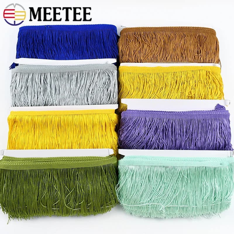 5/10Yard Polyester Tassel Fringes for Latin Dress Trim Curtain Decor Lace Ribbon Clothes Stitching Fringe DIY Sewing Accessories