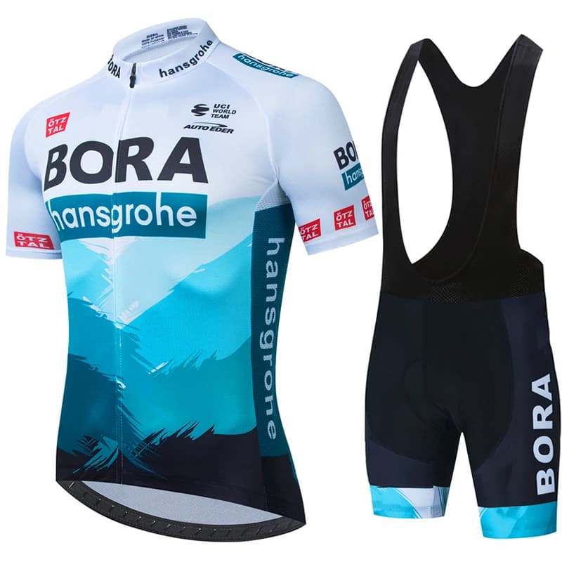 Cycling Uniforms UCI BORA Mtb Men's Clothing Cycling Clothing Set Men's pants Gel Man Jersey Summer shorts Laser Cut Team