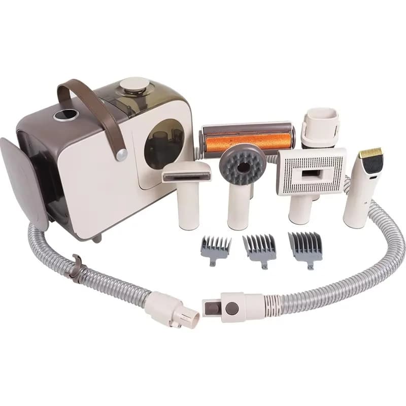 Wholesale Price Multifunctional Pet Vacuum Cleaner Dog Cat Hair Remove 2L Dust Cup 6 in 1 Dog Grooming Vacuum Cleaner Kit