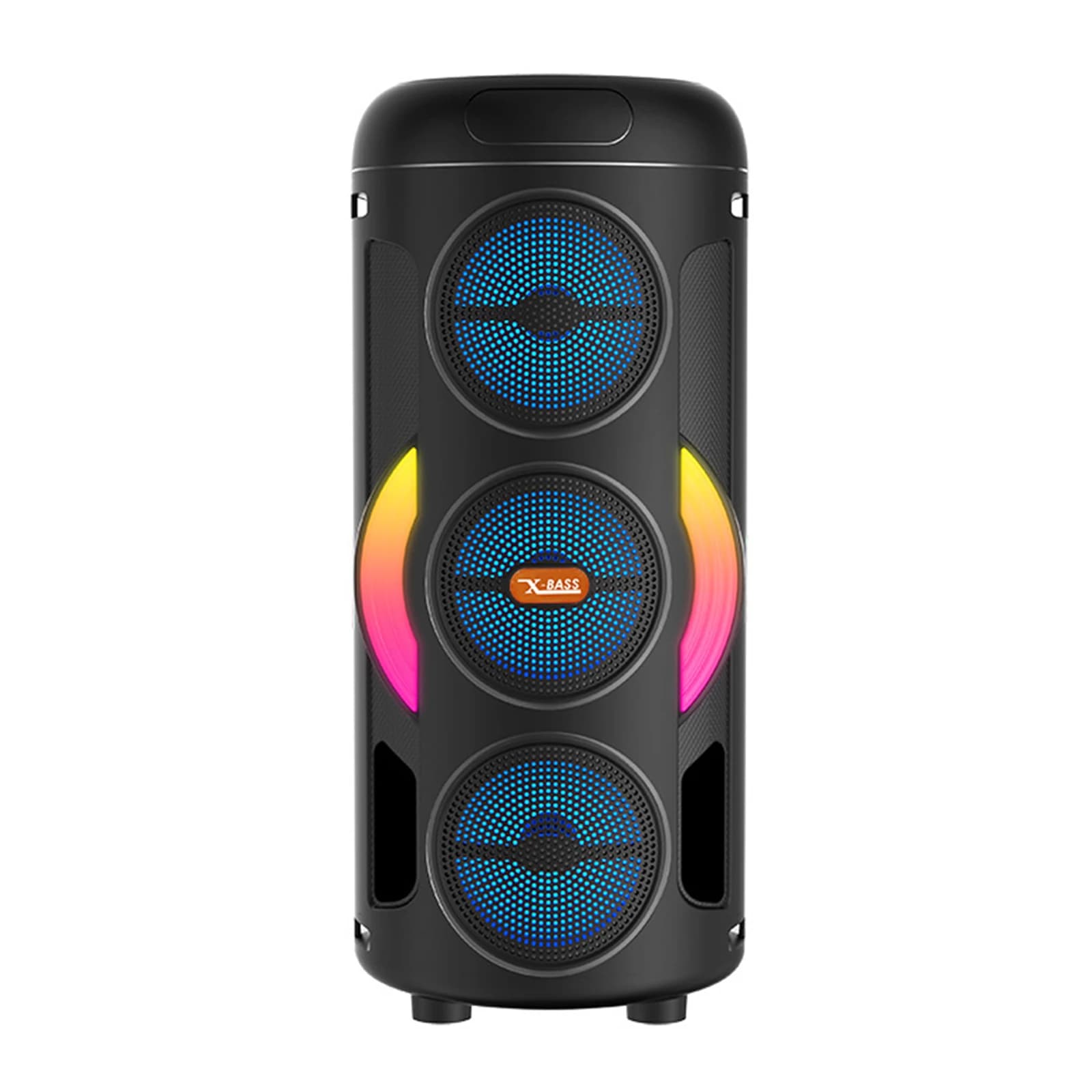 Altoparlante Wireless con Microfono Cablato, Speaker per Esterni con Supporto TWS/AUX/USB/Scheda TF/Radio FM per Feste, Campeggio e Giardino