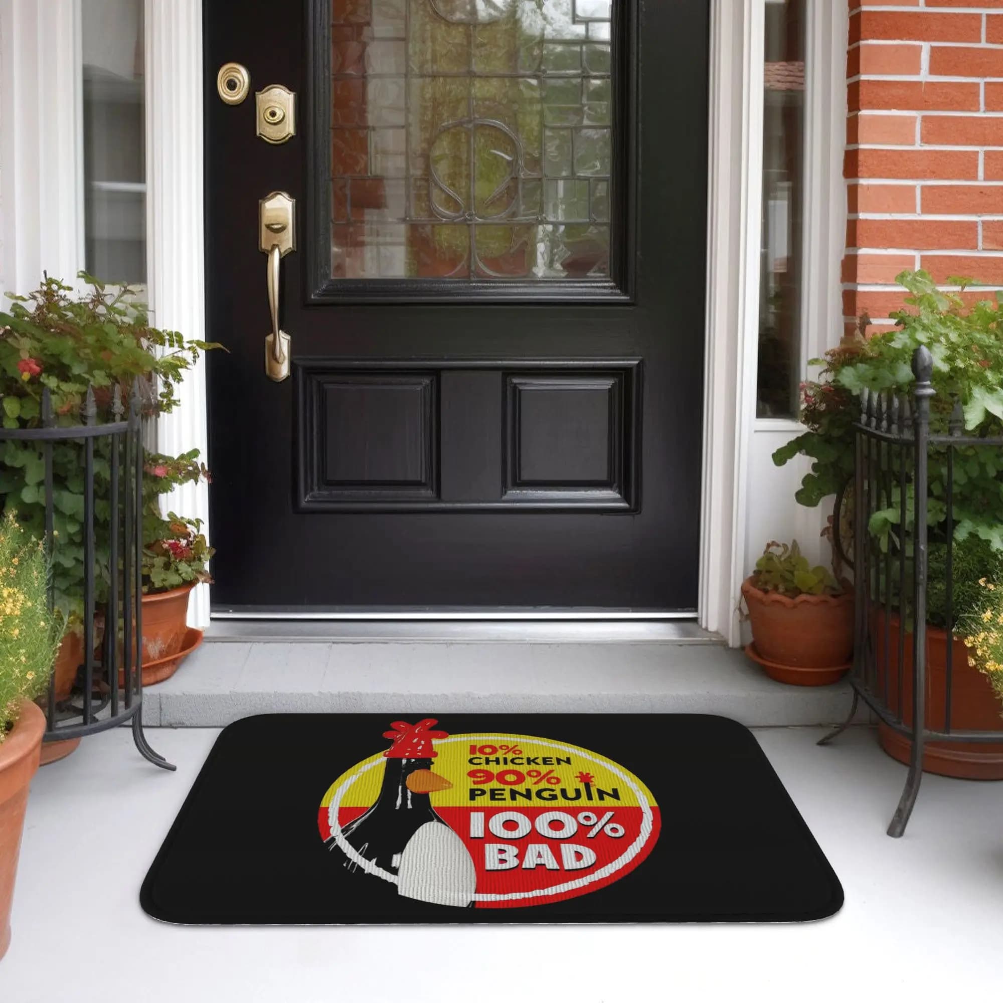 Tappetino d'ingresso McGraw 100% Bad Feathers, resistente, per cucina, casa, balcone, tappetino per pavimento