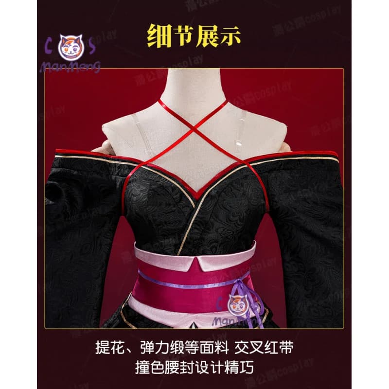 Yaya Nuovo Infrangibile Macchina-Bambola costume cosplay Festa di Halloween Dolce Donna Kimono Abito Copricapi Calzini Puntelli Parrucca Uniforme Set