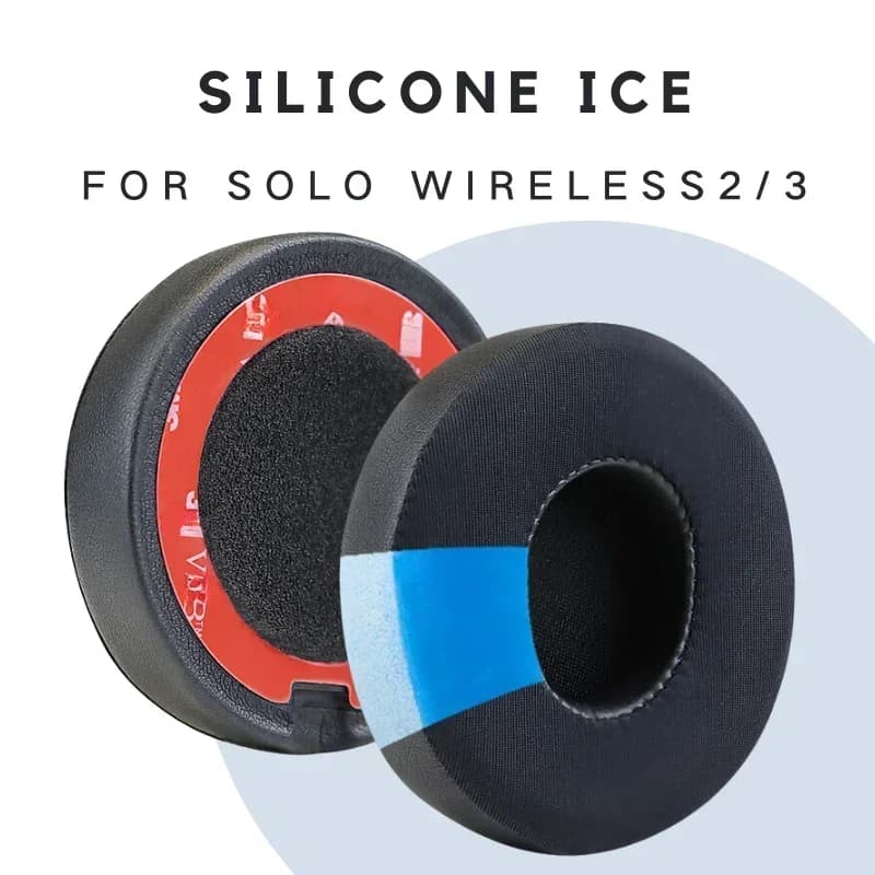 1 Pair Cooling Gel Replacement Ear Pads Cushions for Beats Solo 2 Solo 3 Wireless Headphones Solo2 Solo3 Earpads