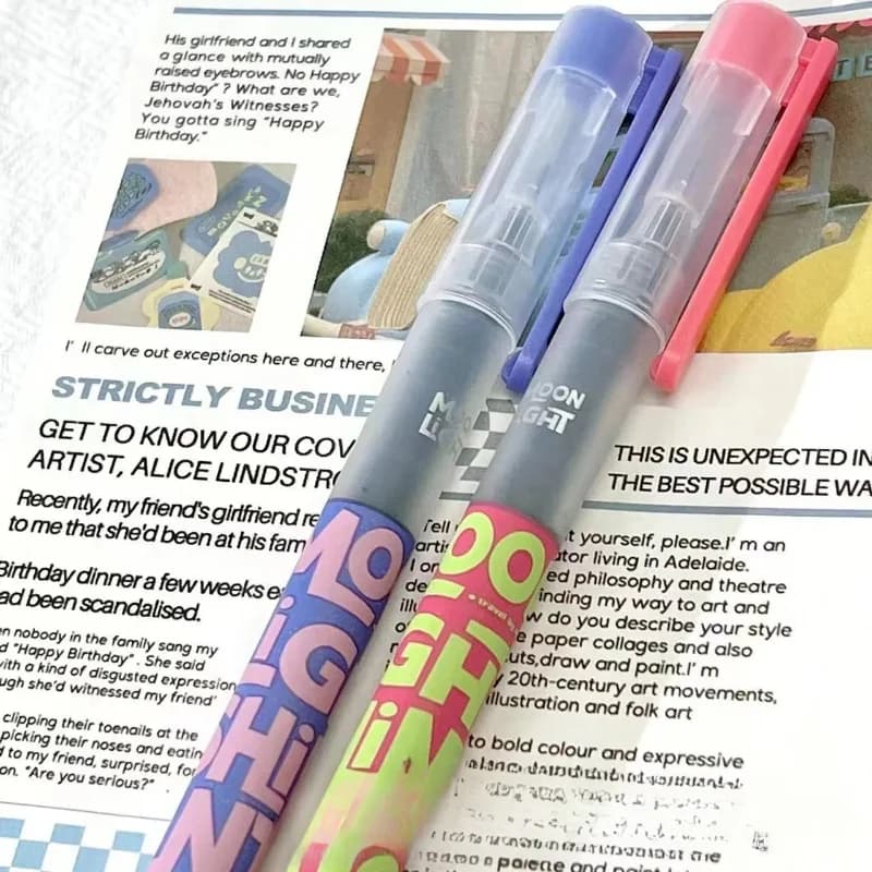 Planwith HIVE Penne Gel a Nido d'Ape Ultra Morbide 0.38mm e 0.5mm Set da 4 Pezzi, Cancelleria Kawaii per Studenti, Scrittura e Ufficio