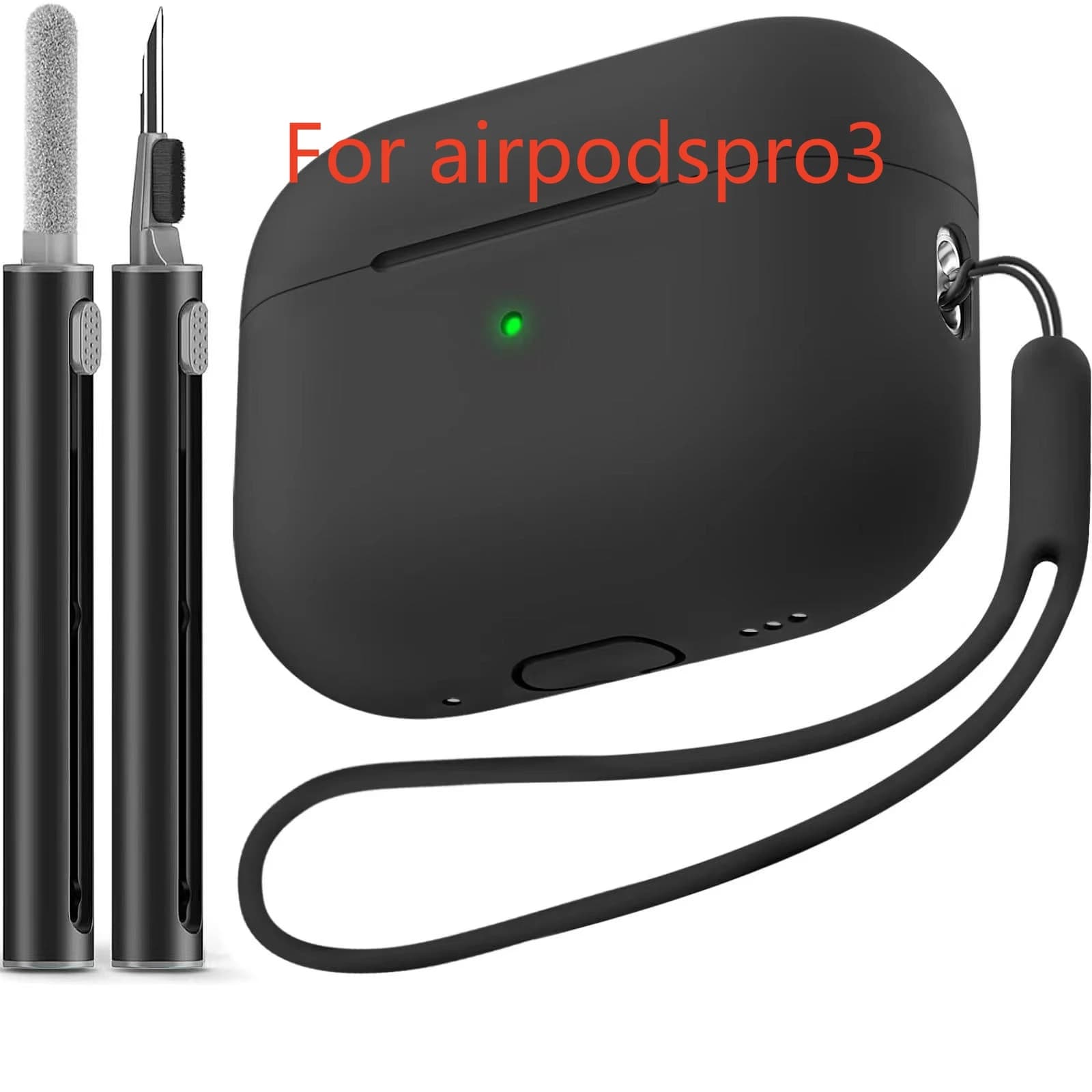 Per Airpods Pro 3 Generation Cover (2025) Custodia sottile in silicone Custodia protettiva completa con cordino da polso per custodia carina AirPods Pro 3