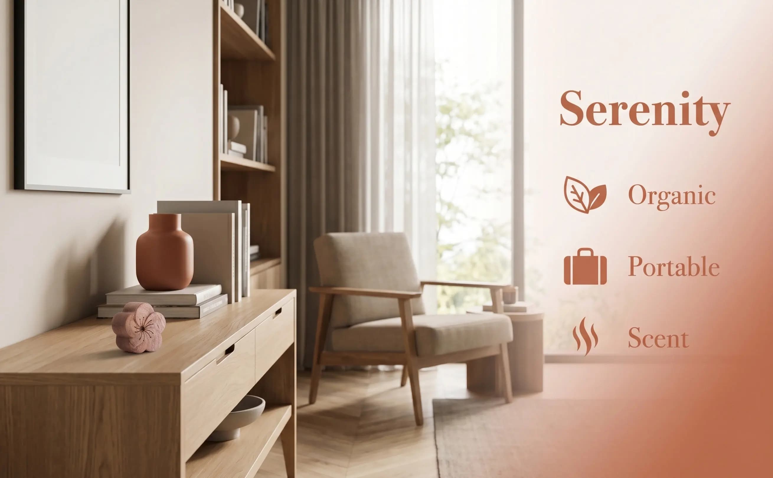 2Pcs Wooden Essential Oil Diffuser Portable Plum Blossom Design for Home Office Spa Aromatherapy Wood Fragrance Diffuser