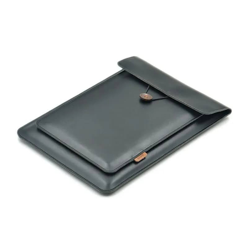 Custodia per Laptop a doppio strato alta 15.6 pollici custodia in pelle PU per M1 M2 MacBook Pro 15.4 16 HP Dell 15.6
