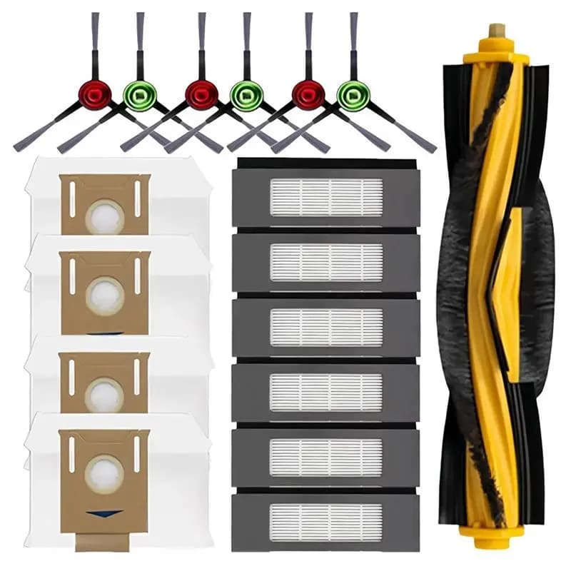 BMBY-For Ecovacs Deebot T8 T8 Aivi T8+T8 MAX Station Robotic Vacuum Cleaner Parts Roller Side Brushes Dust Bags Filter