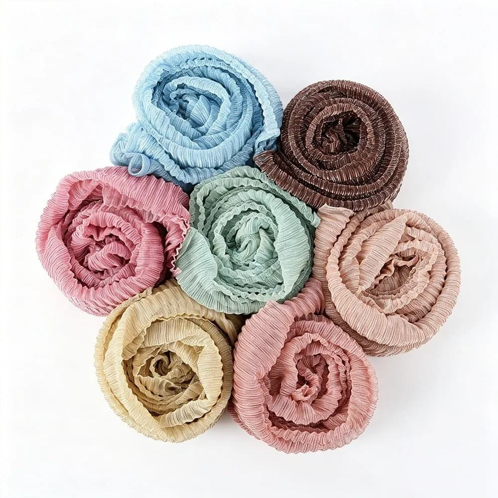 Fashion Solid Color Silk Scarf breathable Gold & Silver Wire Sunscreen shawl Long Shining Head Wrap Outdoor