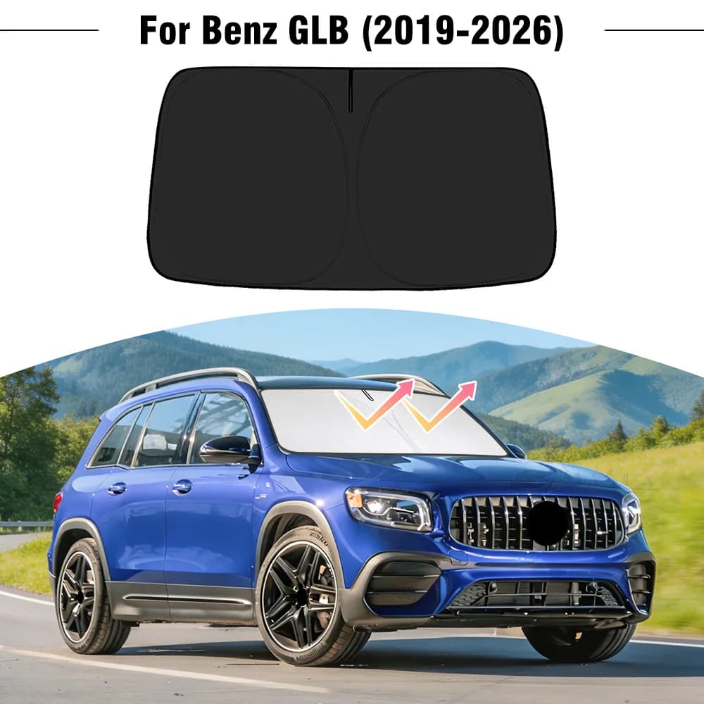 Parasole per Parabrezza Auto Mercedes Benz GLB 2019-2024 2025 2026, Copertura Anteriore, Protezione UV, Accessori