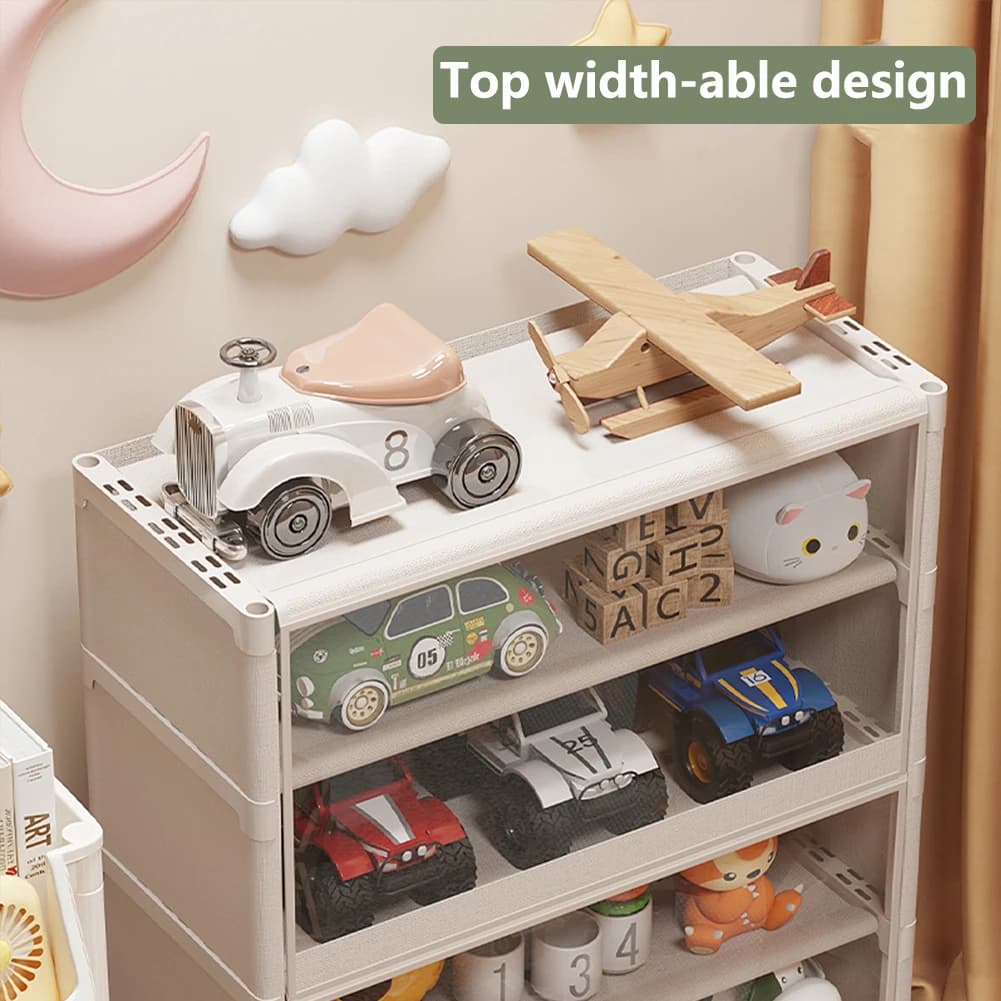 7 Tiers Storage Organizer with Clear Flip Door Shoe Storage Shelf Cabinet Storage Cabinet for Bags Books Clothes