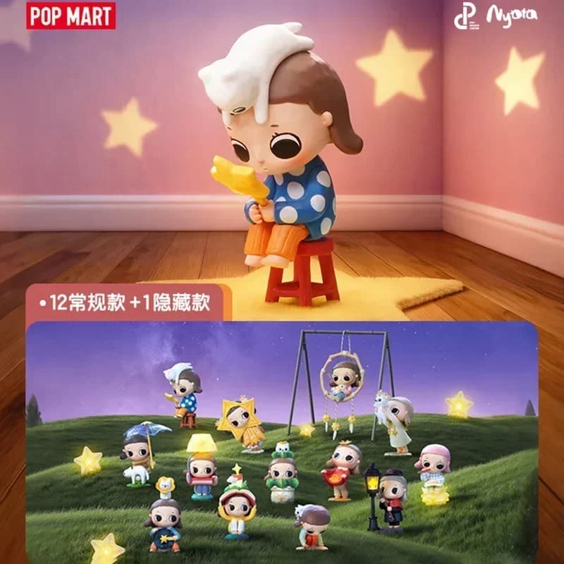 POPMART Nyota We Are All Stars Series Original Blind Box - Cute Anime Action Figure Mystery Surprise Ornament Figurines