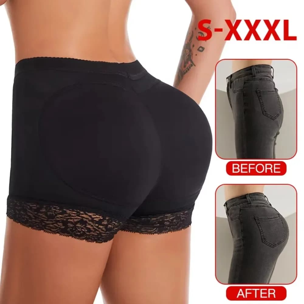 Nuove mutandine morbide da donna traspiranti oversize sollevatore di culo mutandine push up hip alta biancheria intima imbottita in cotone primavera
